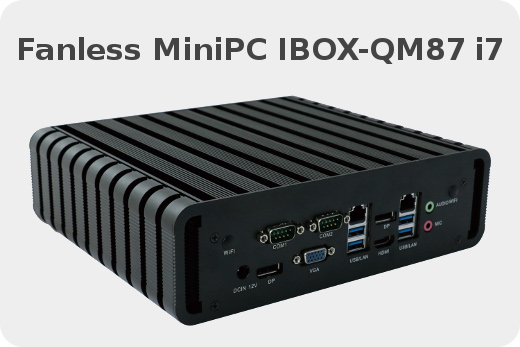 Przemysowy Komuter Fanless MiniPC IBOX-QM87 i7
